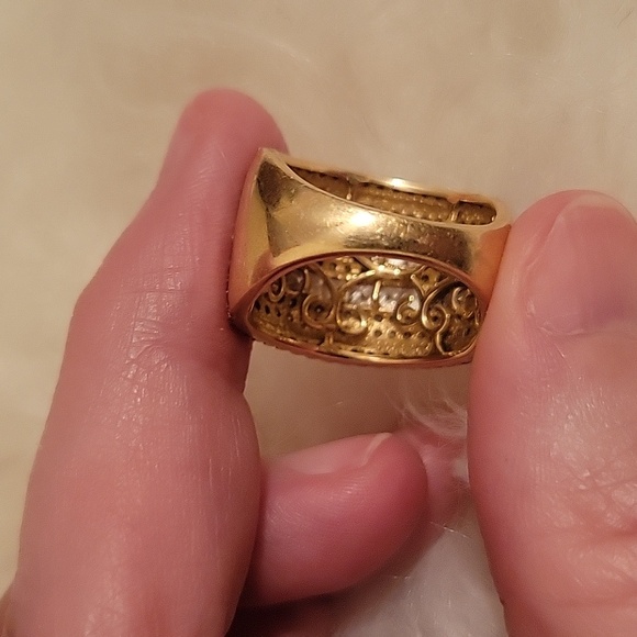 Affinity Diamond Princess & Round Ring 3.00 CTTW 14K Yellow Gold Size 7 - Picture 7 of 8